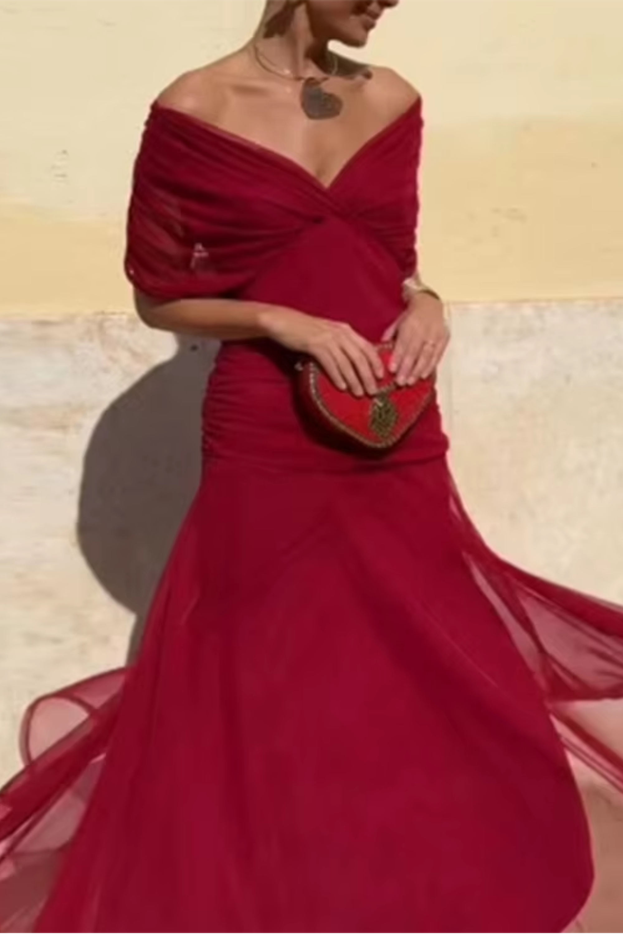 ATELIER ÉLÉGANCE | ROBE MAXI COL V POUR FEMME