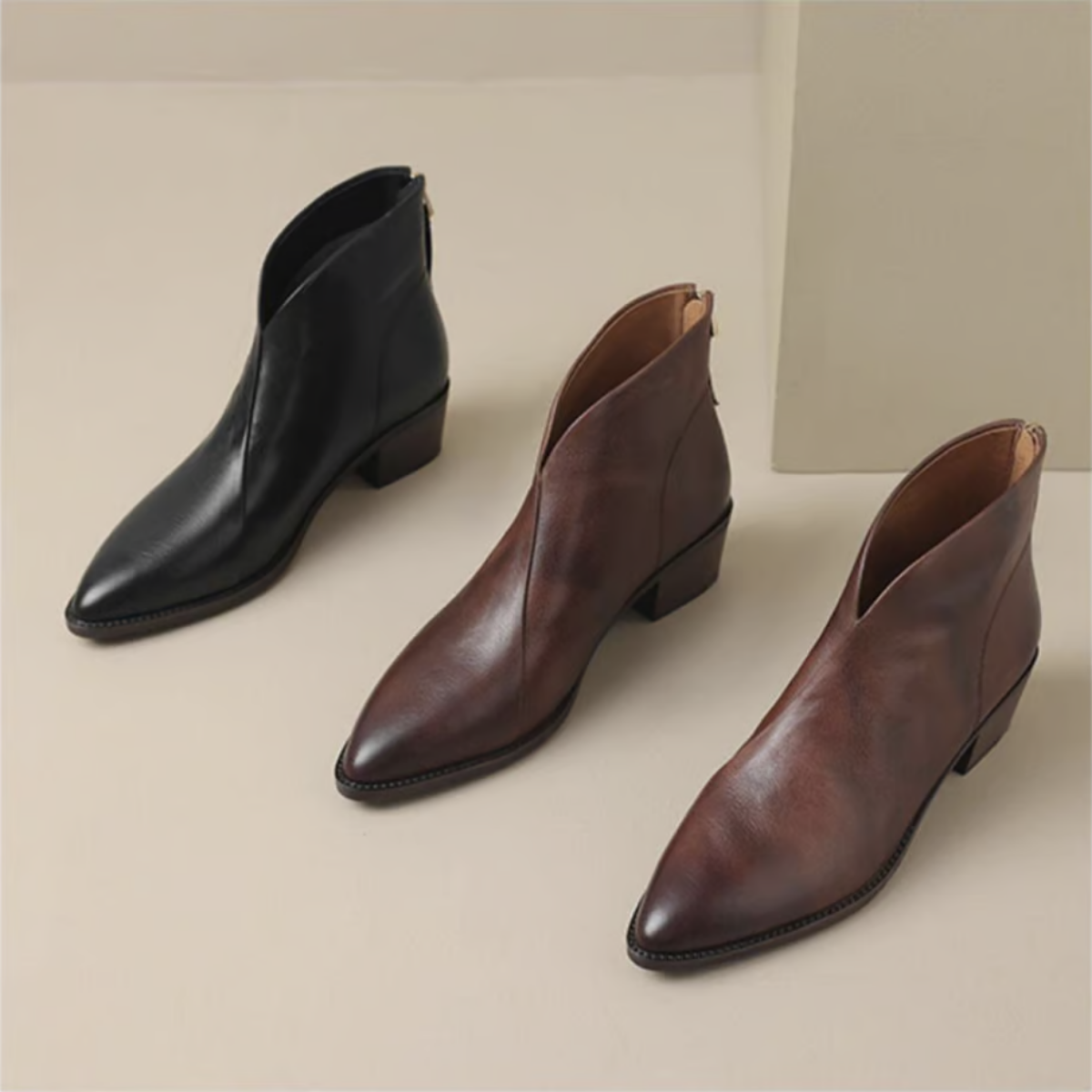 Ulvina – Bottines luxueuses à talons bas