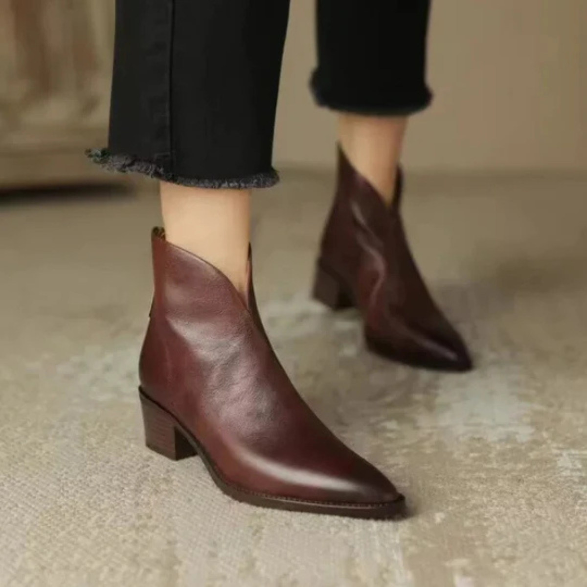 Ulvina – Bottines luxueuses à talons bas