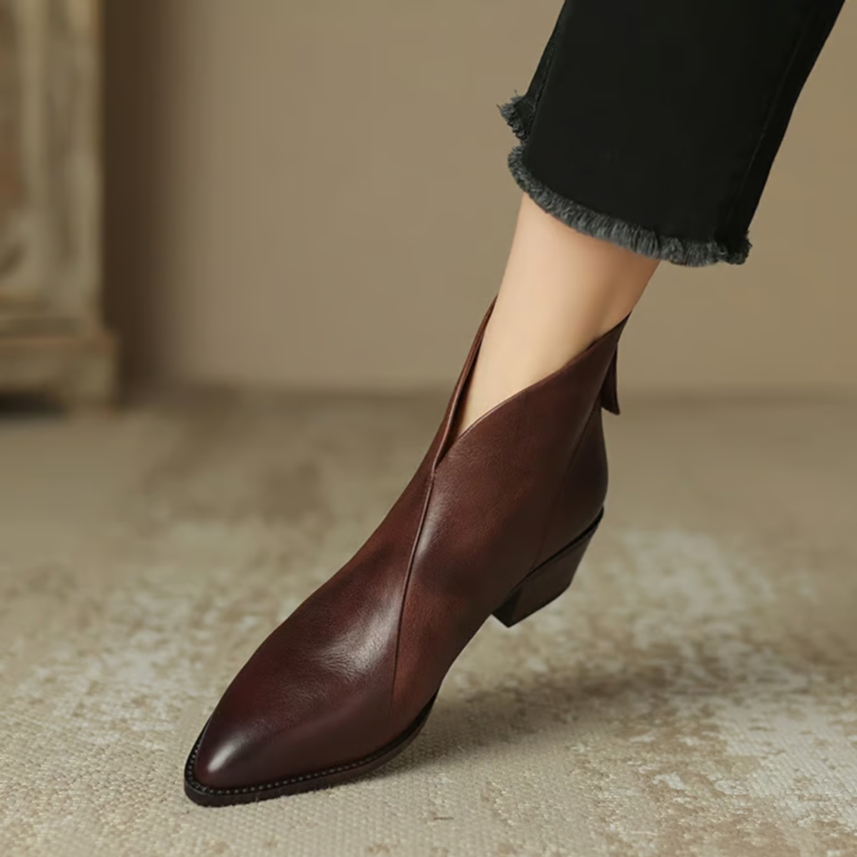 Ulvina – Bottines luxueuses à talons bas