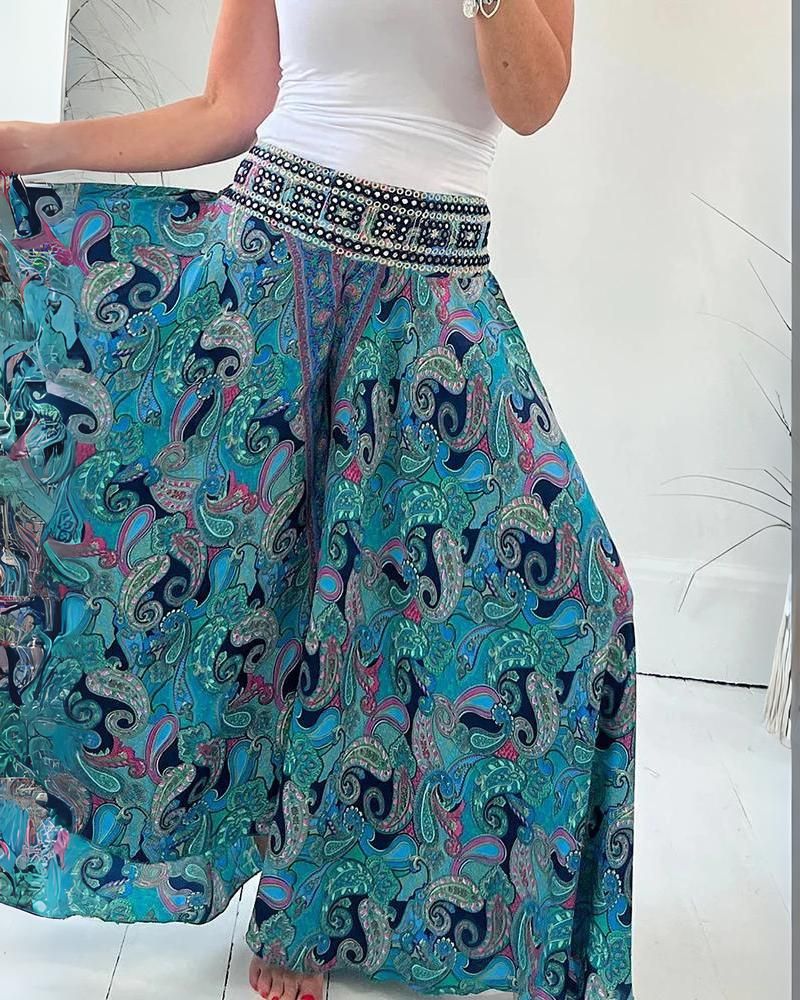 AIRES - PANTALON BOHO FLUIDE