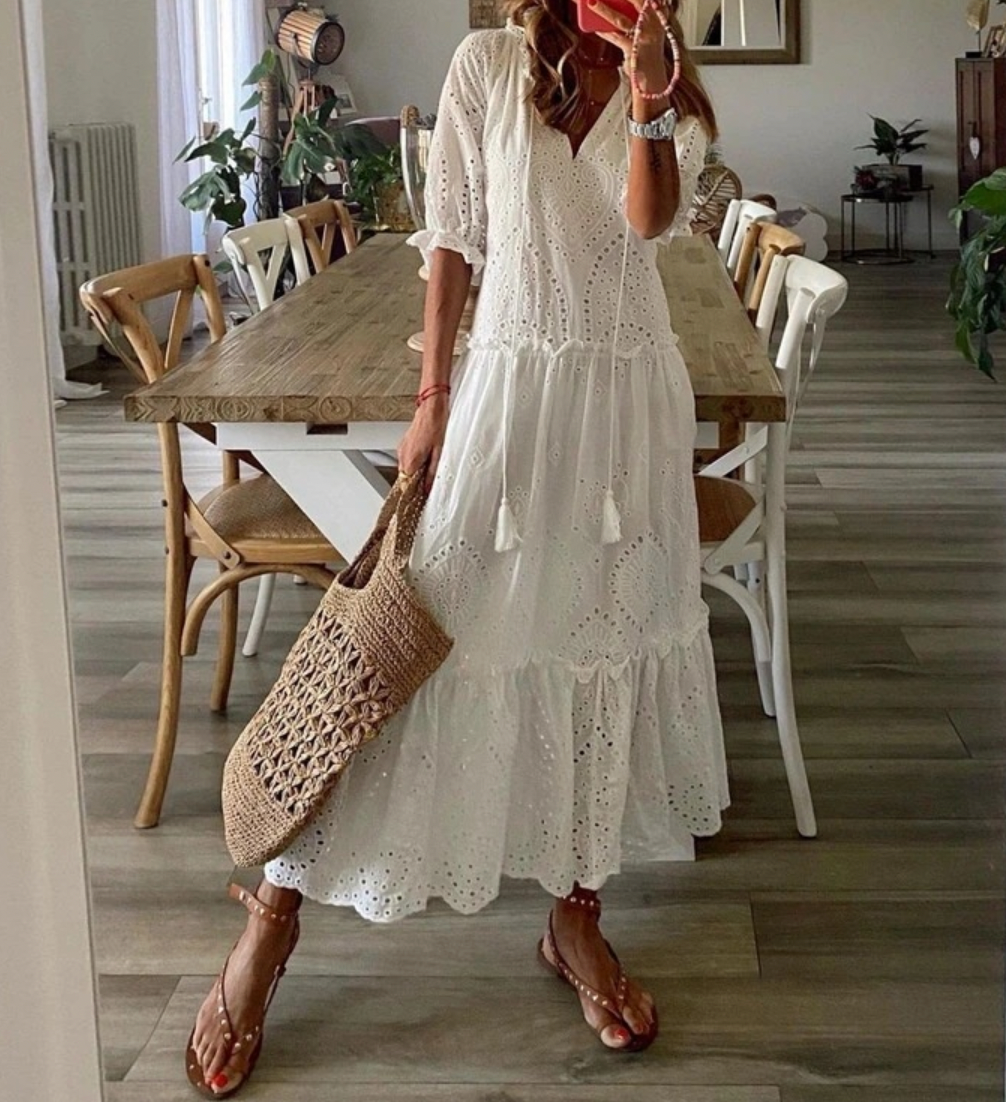 Michelle - Robe Maxi Tunique Brise d'Été