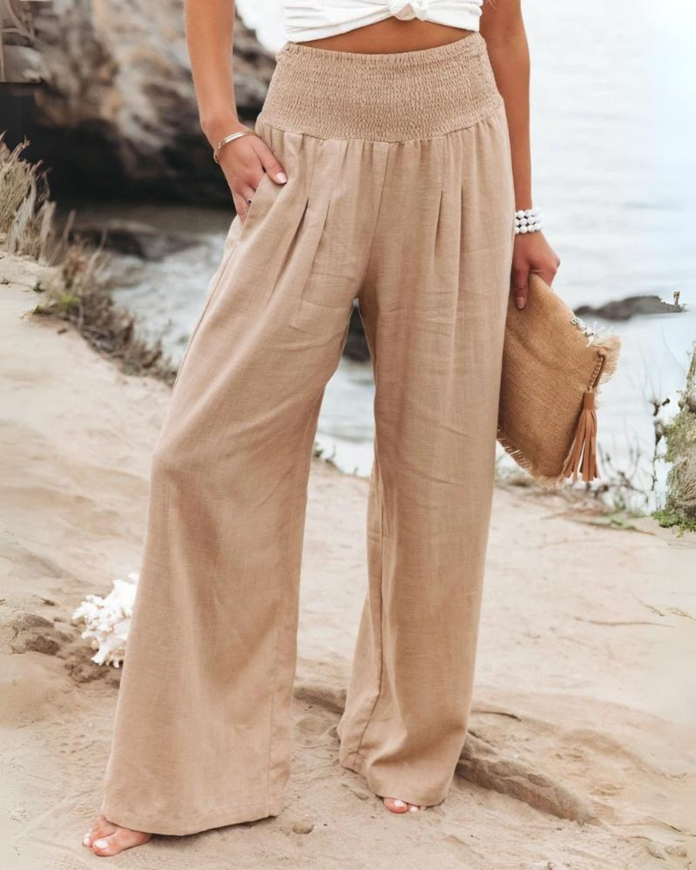 Ubud - High waist cotton pants