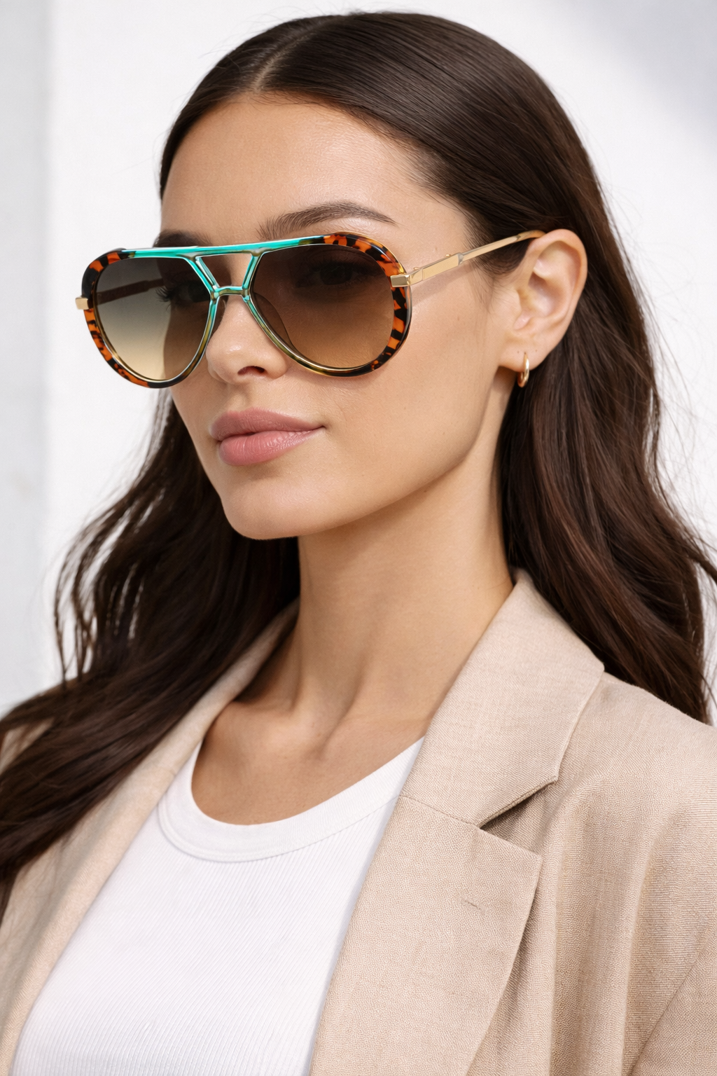 Lunettes de soleil aviateur Panthe