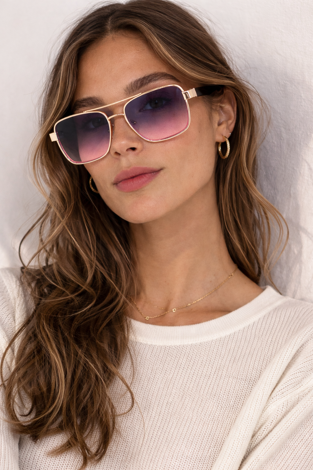 Lunettes de soleil carrées Valora