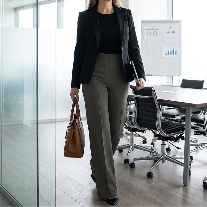 Lerin™ - Pantalon Taille Haute Élégant - Style Intemporel & Épuisé Rapidement